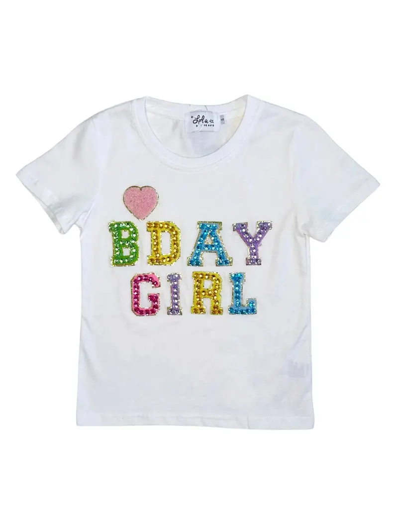 Birthday Girl Gem-Embellished Graphic T-Shirt 1