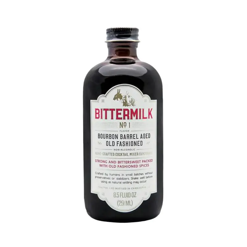 Bittermilk Bourbon Barrel-Aged Old Fashioned Mix – Ready-To-Use Cocktail Base 1