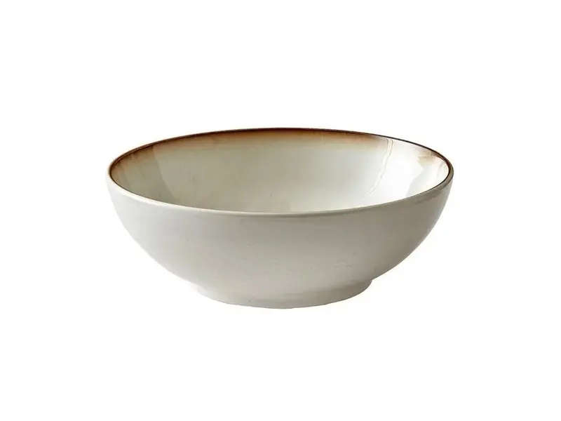 Bitz 30 Cm Salad Bowl – White And Cream Ceramic 1