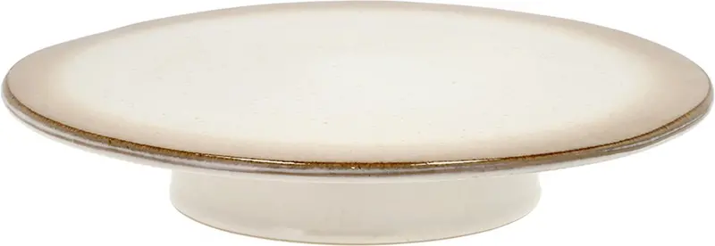 Bitz Footed Cake Stand – 30 Cm Diameter, Cream Finish, 5.5 Cm Height 1