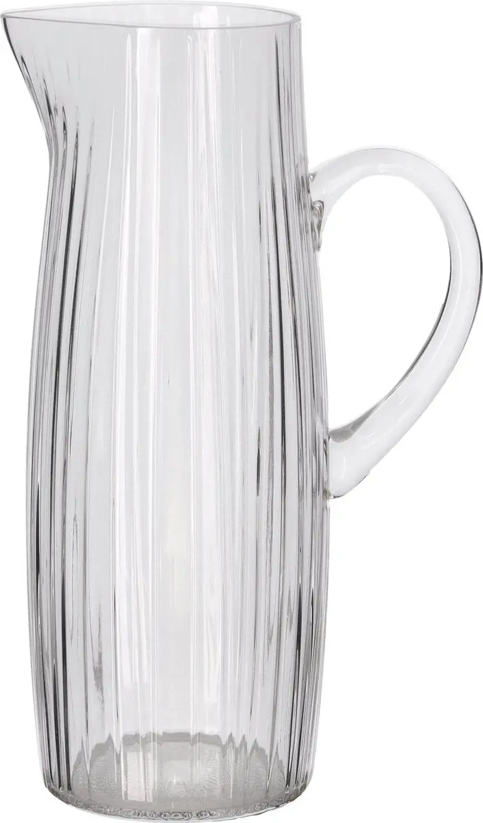 Bitz Kusintha Glass Pitcher – 1.2 L Transparent Design 1