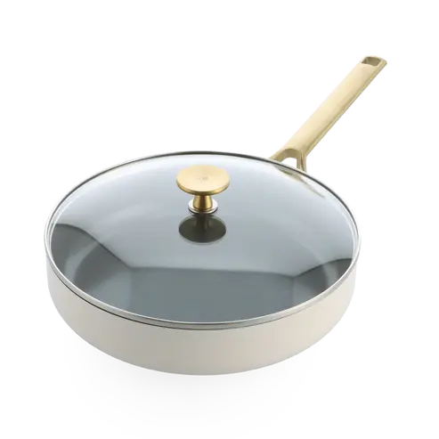 Bk Sublime Cream White 28Cm Ceramic Non-Stick Dutch Oven With Lid 1