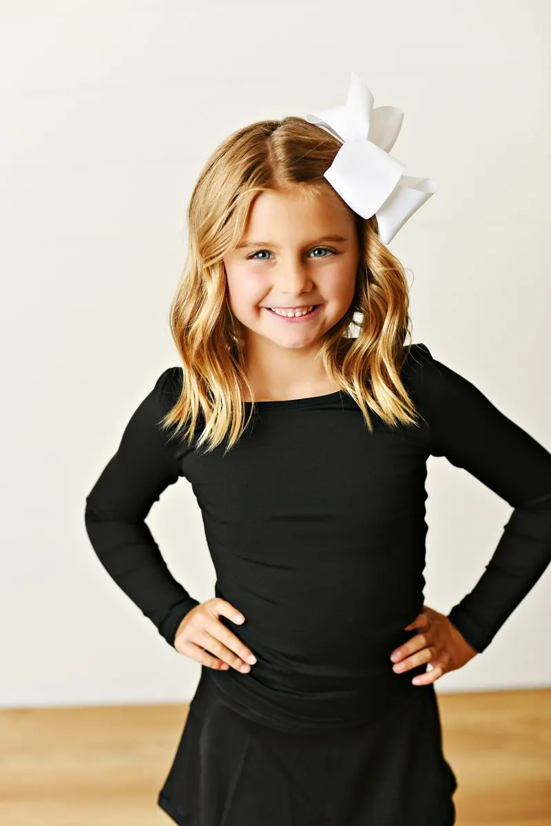 Black Long-Sleeve Performance Top 1