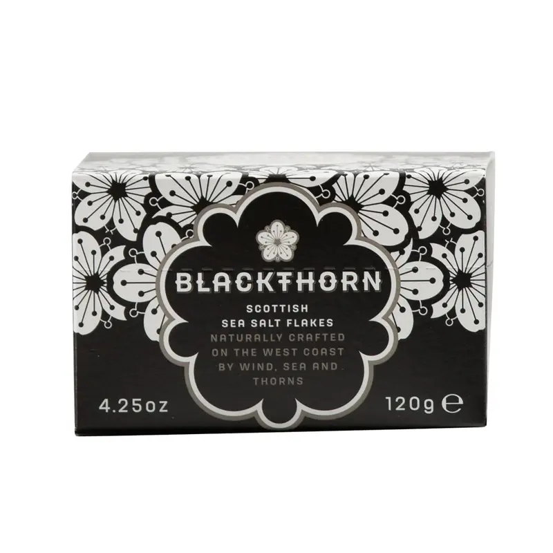 Blackthorn Finely Flaked Scottish Sea Salt – 120G Gourmet Seasoning 1