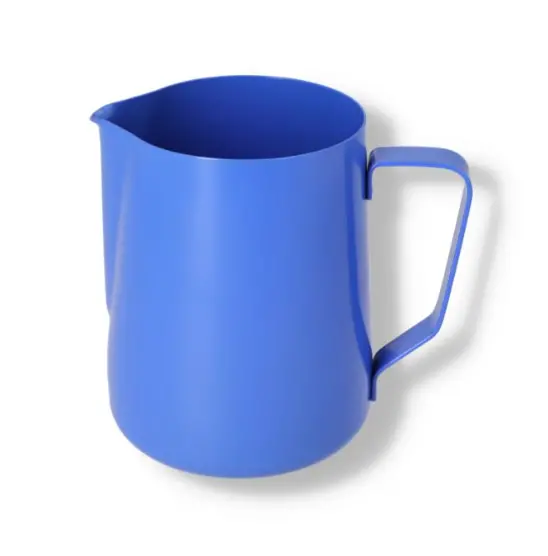 Blue 1L Non-Stick Teflon Frothing Jug 1