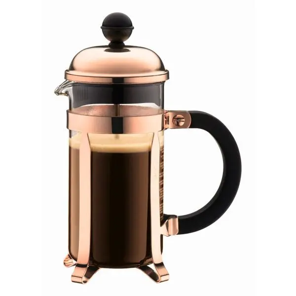 Bodum Chambord Glass French Press – 3 Cup (350Ml), Copper Lid 1