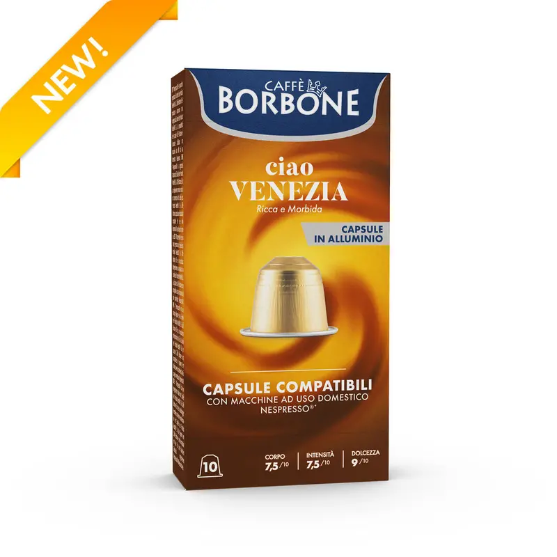 Borbone Nespresso-Compatible Capsules – Ciao Venezia Espresso – Pack Of 10 1