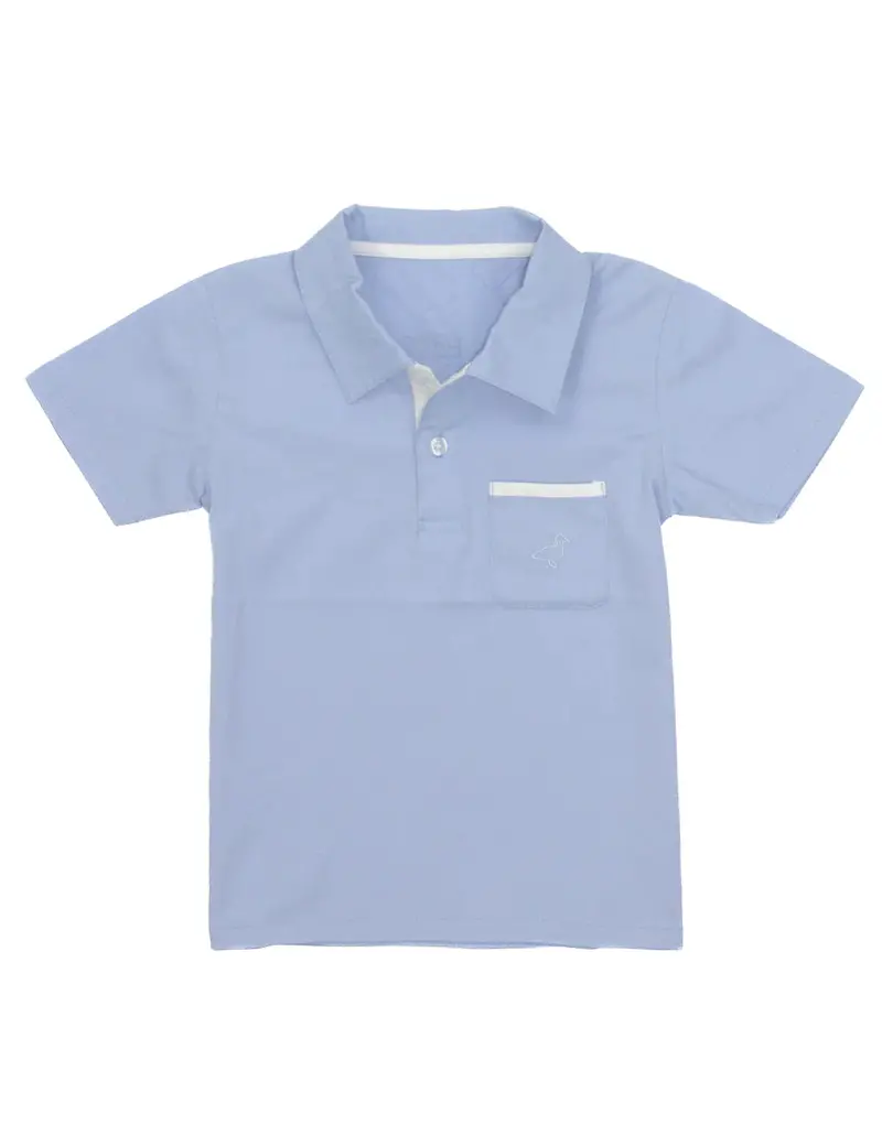 Boys Charlie Polo In Light Blue – Preppy Short-Sleeve Essential 1