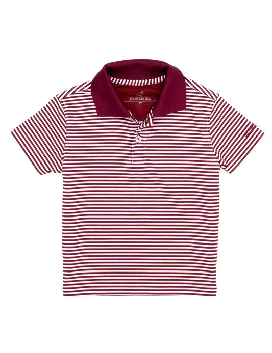 Boys’ Dallas Maroon Classic Fit Polo 1