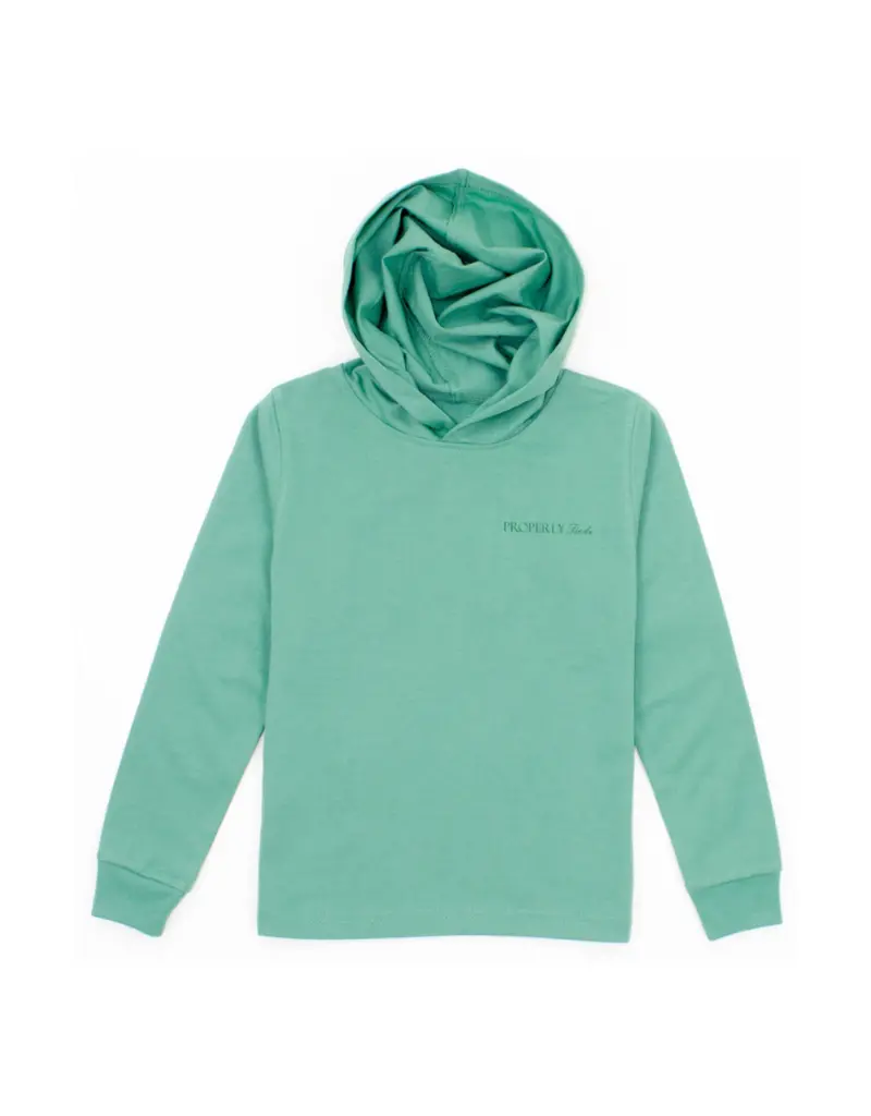 Boys Lake Hoodie In Ivy Green 1