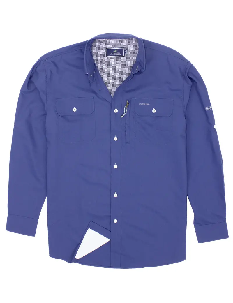 Boys River Blue Offshore Fishing Shirt – Breathable Outdoor Top 1