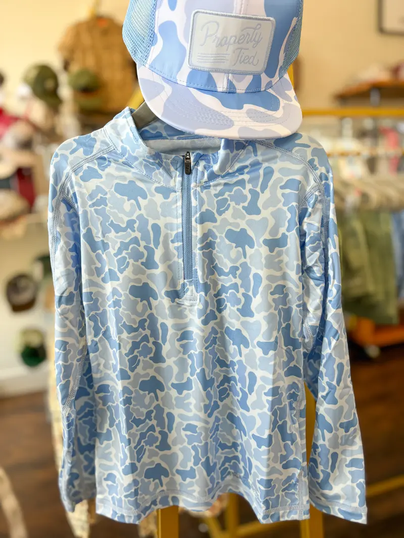 Boys’ River Camo Finn Pullover Sweatshirt 1