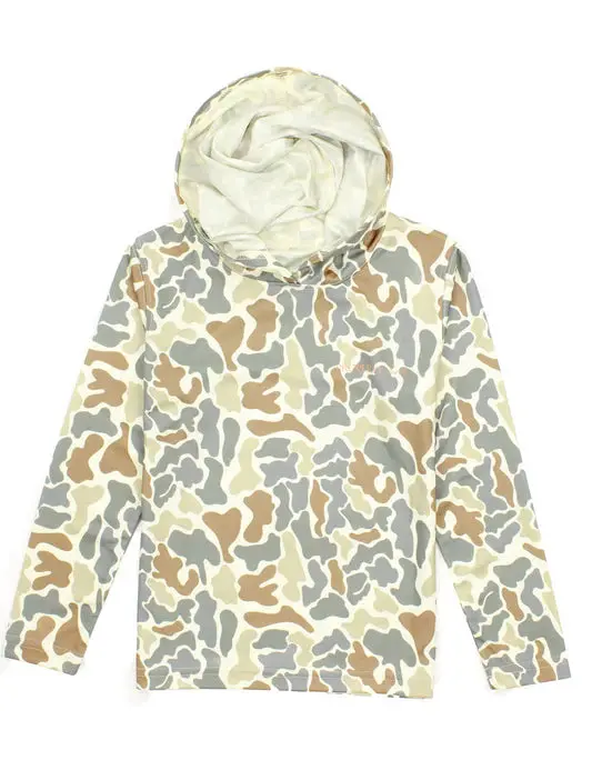 Boys' Sportsman Performance Hoodie – Field Camo Print 1