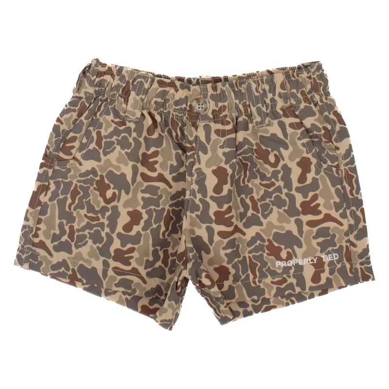 Boys' Vintage Camo Mallard Shorts 1