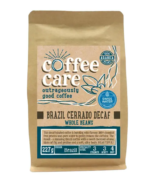 Brazil Cerrado – Swiss Water Decaf Whole Beans 1