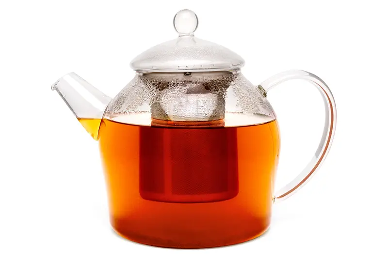Bredemeijer Minuet Santhee Clear Borosilicate Glass Teapot With Built-In Filter – 1.2L 1