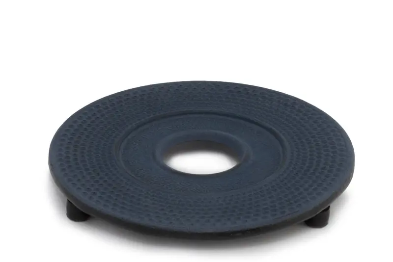 Bredemeijer Xilin Coaster – Blue Matte Cast Iron Heat-Resistant Pad 1