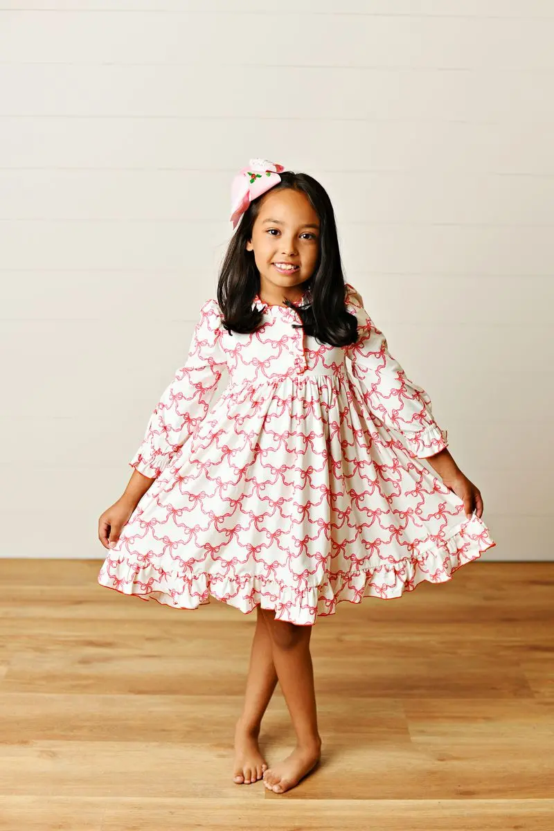 Butterknit Bow-Accented Casual Dress 1