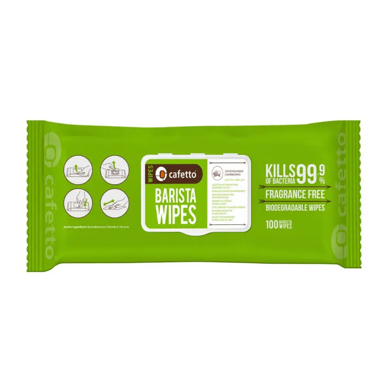 Cafetto Barista Cleaning Wipes – Pack Of 100 Lint-Free Cloths 1