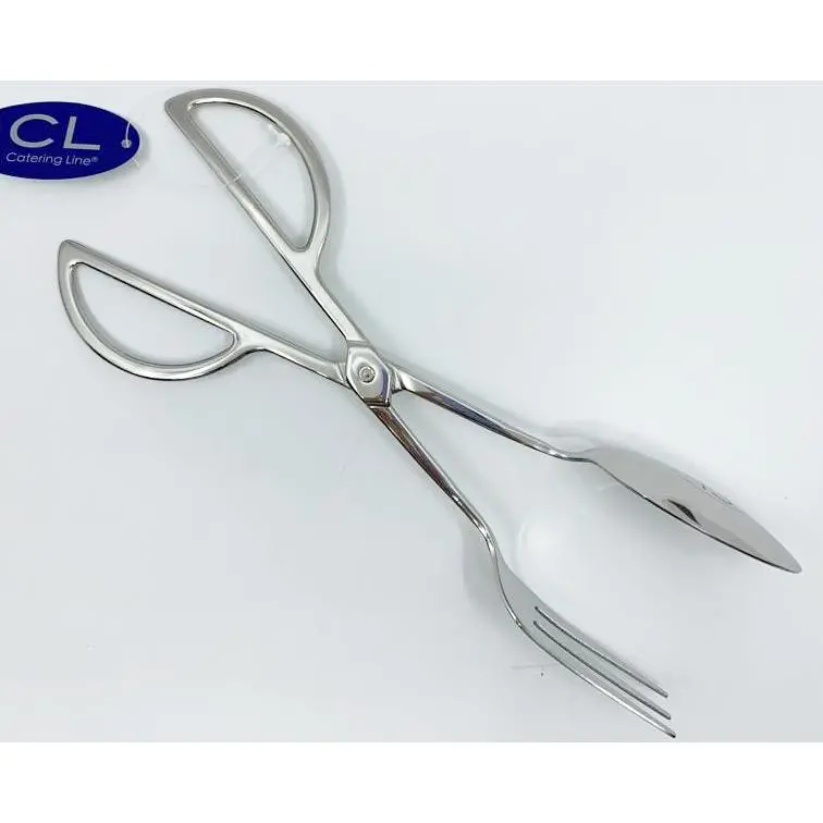 Catering Line 18/10 Stainless Steel Salad Tongs – Ergonomic Grip 1