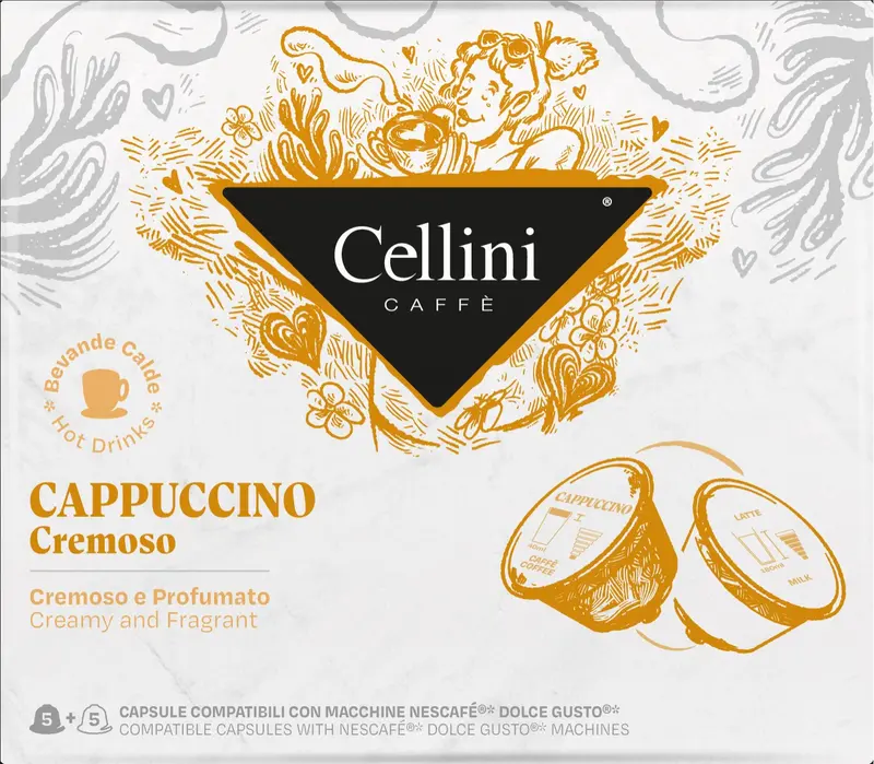 Cellini Dolce Gusto Cremoso Cappuccino Capsules 1