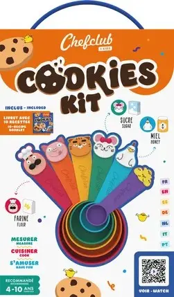 Chefclub Cookie Measuring Cup Starter Set – 'Cookies' Theme 1