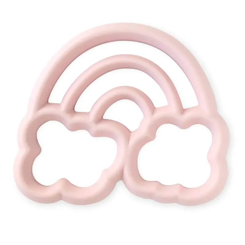 Chew Crew Rainbow Silicone Teether For Babies 1