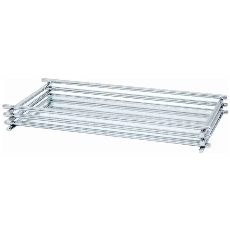 Chrome Wire Serving Tray – 10 × 20 Cm 1