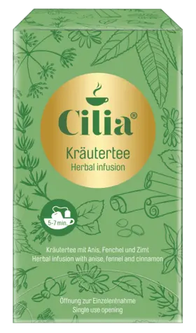 Cilia Classic Herbal Tea – Caffeine-Free Blend, 20-Teabag Box 1