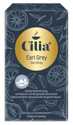 Cilia Earl Grey Black Tea – Bergamot-Infused Classic, 20 Teabags 1