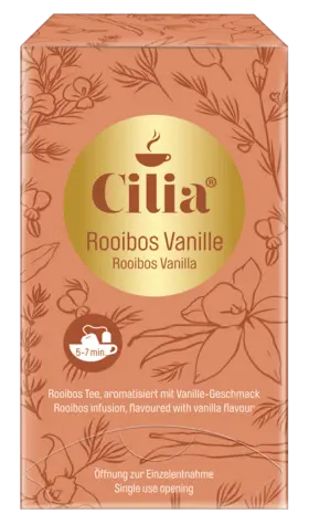 Cilia Rooibos Vanilla Herbal Tea – Naturally Sweet & Smooth, 20 Bags 1