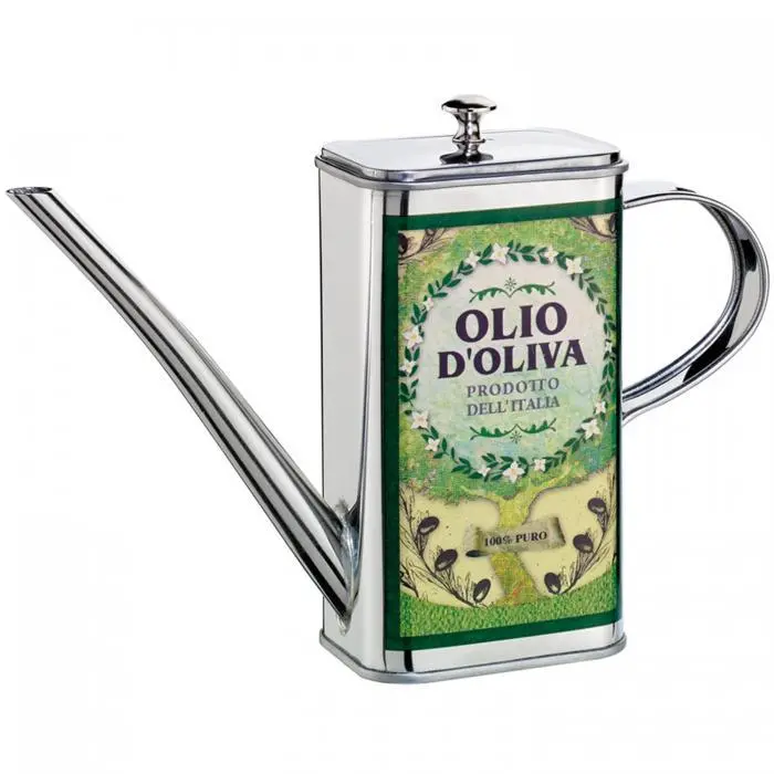 Cilio Olio Verde Olive Oil Cruet – Green Glass Bottle 1