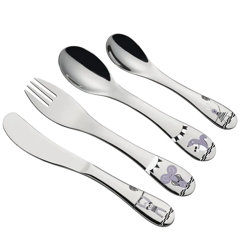Cilio Party Animals Children’S Cutlery – 4-Piece Themed Starter Set 1