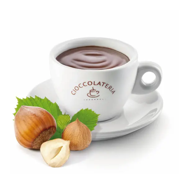 Cioccolateria Hazelnut Chocolate Drink Mix – Smooth Italian-Style Sachets, 15-Count Box (28G Each) 1