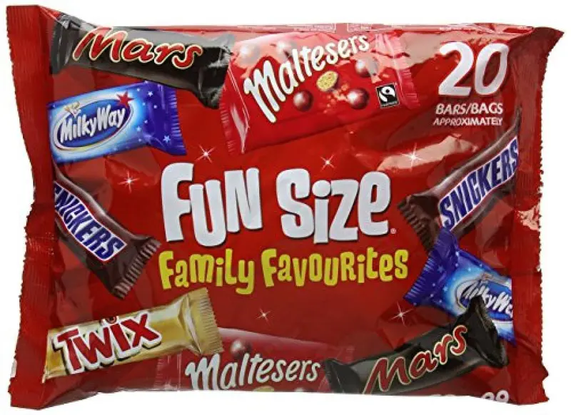 Classic Fun-Size Chocolate Bar Variety Pack – Snickers, Twix, Maltesers & Milky Way (358G) 1