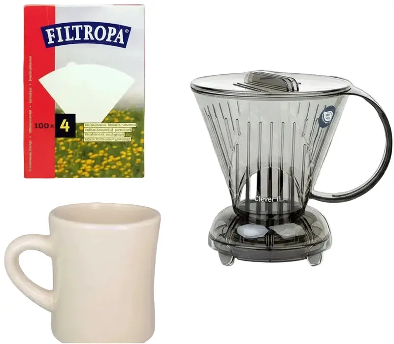 Clever Coffee Brewing Kit With Filters And Diner Mug 1