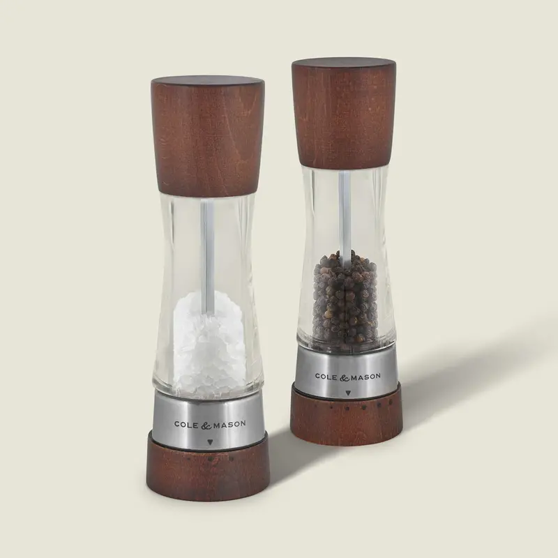 Cole & Mason Derwent Forest Wood Grain Salt & Pepper Grinder Set 1