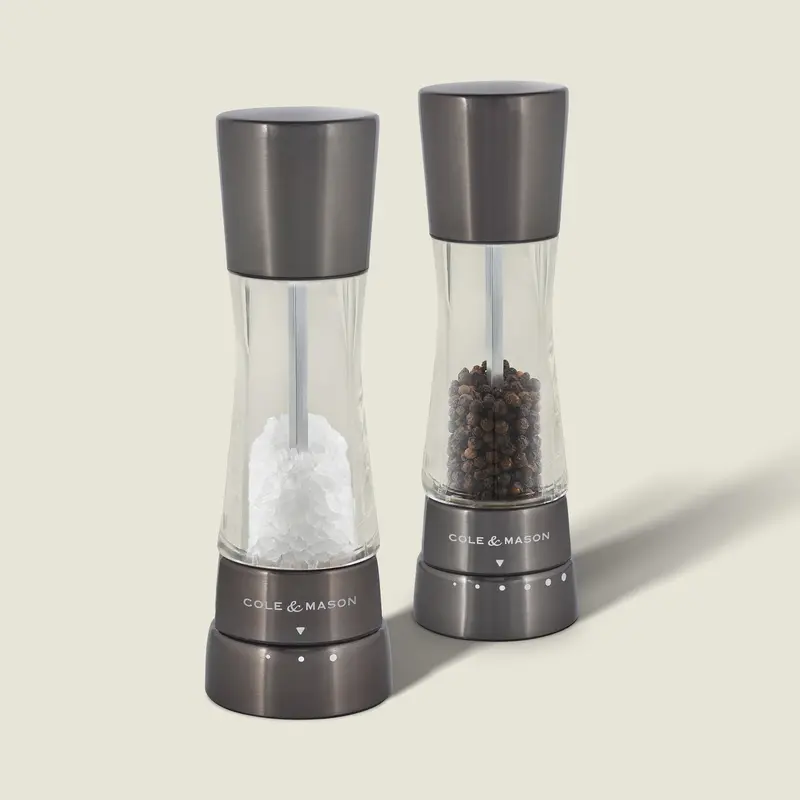 Cole & Mason Derwent Salt And Pepper Grinder – Sleek Iron Grey Finish 1