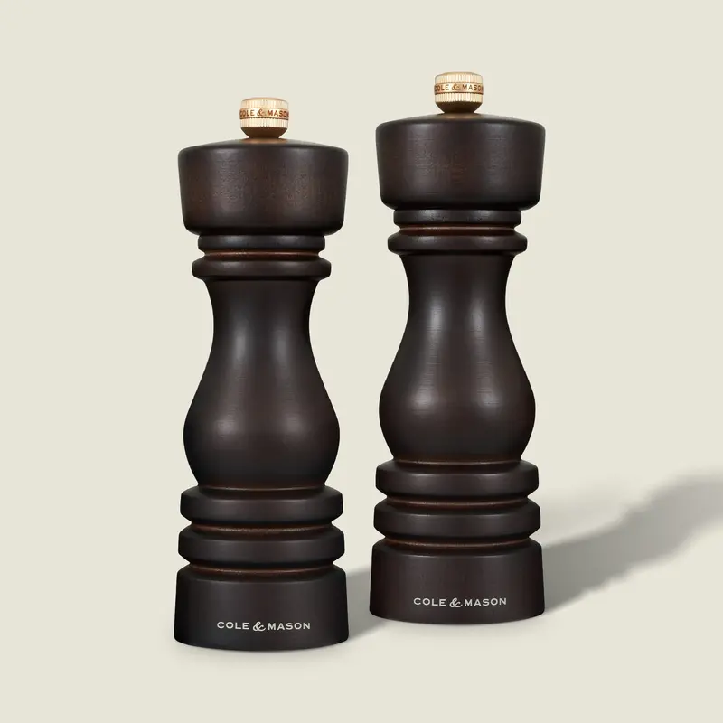 Cole & Mason London Chocolate Wood Salt And Pepper Mills 1