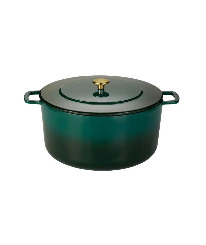 Combekk 32Cm Dutch Oven Cast Iron Braiser In Holly Green 1