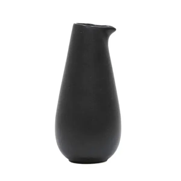 Compact Black Ceramic Pitcher – Small-Scale Pouring Vessel 1