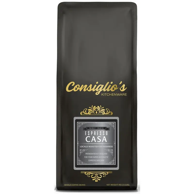 Consiglio’S Espresso Casa Whole Bean Coffee – Premium Fresh Roast, 2.2 Lbs (1 Kg), Canadian Roasted 1