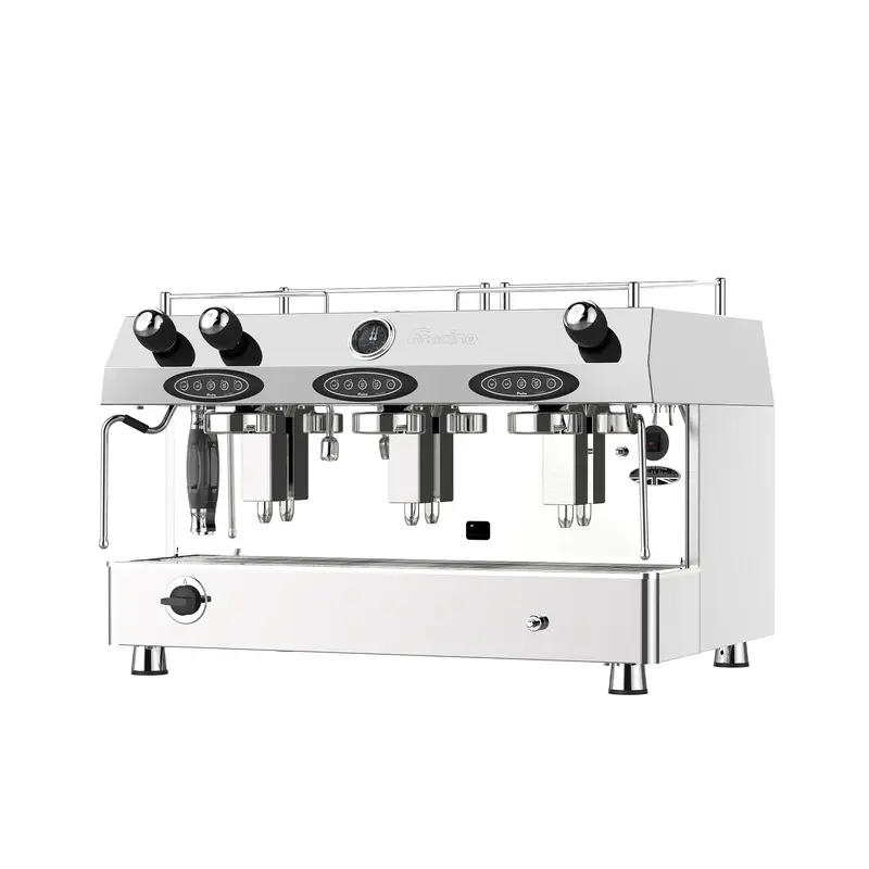 Contempo Three-Group Dual-Fuel Espresso Machine – Gas And Electric Hybrid For Peak Steam Performance 1