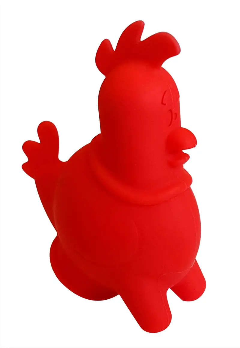 Cookut Ck-0170 Silicone Chicken-Shaped Egg Separator In Red 1