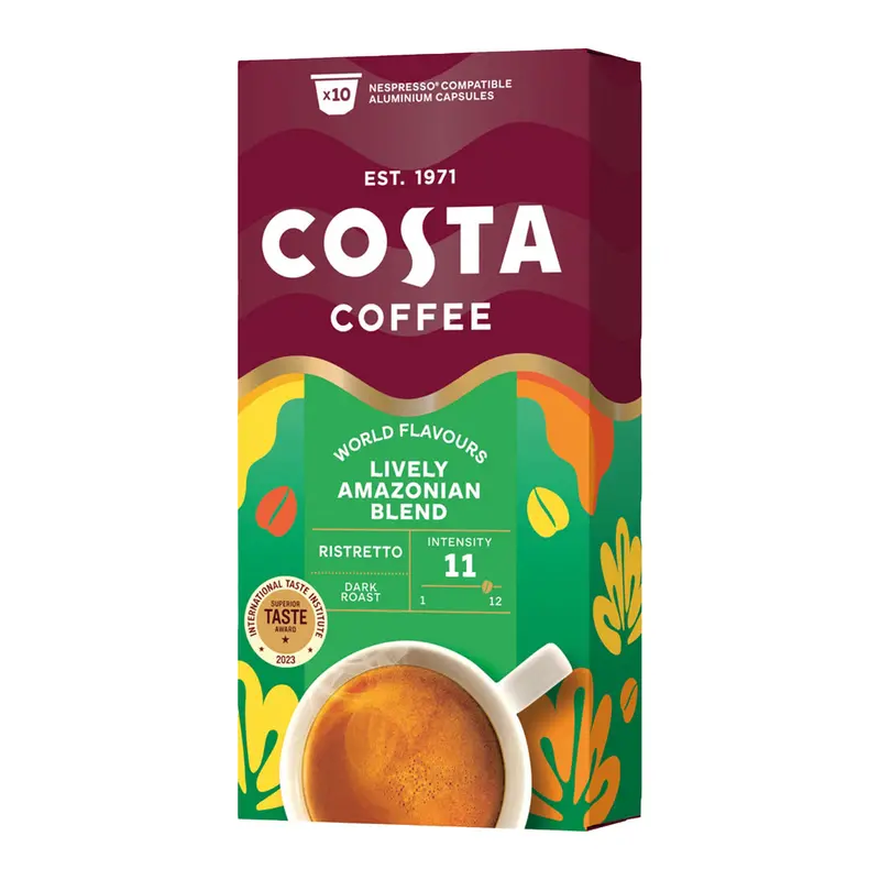 Costa Lively Amazonian Blend Capsules For Nespresso – 10-Pack 1