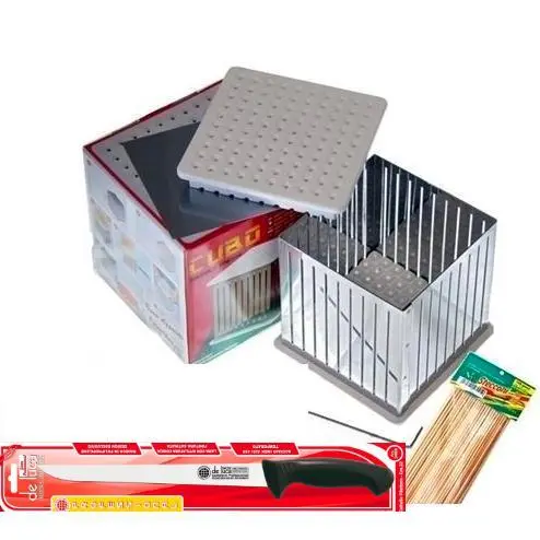 Cubo Arrosticini Maker Kit – Italian Lamb Skewer Set With Knife & 100 Skewers 1