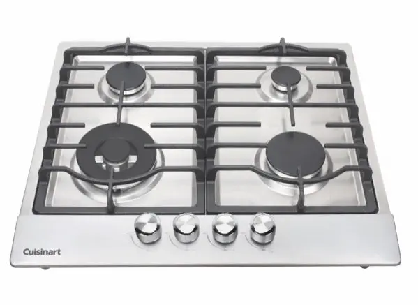 Cuisinart 4-Burner Gas Cooktop – 60 Cm Black Matte Casual Cooking Model (220V) 1
