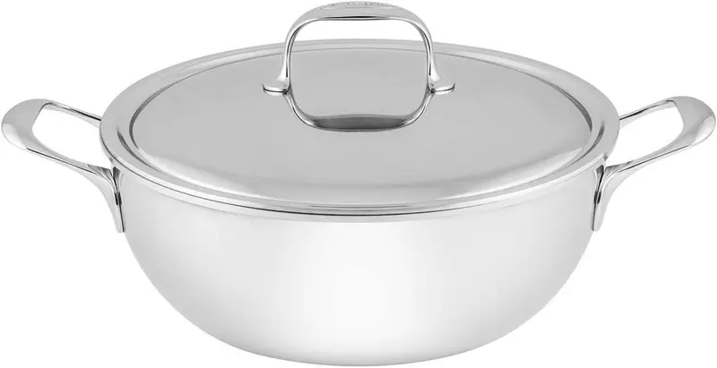 Demeyere Atlantis 7 Stainless Steel Dutch Oven – 28 Cm, 4.8 L With Double-Wall Lid 1