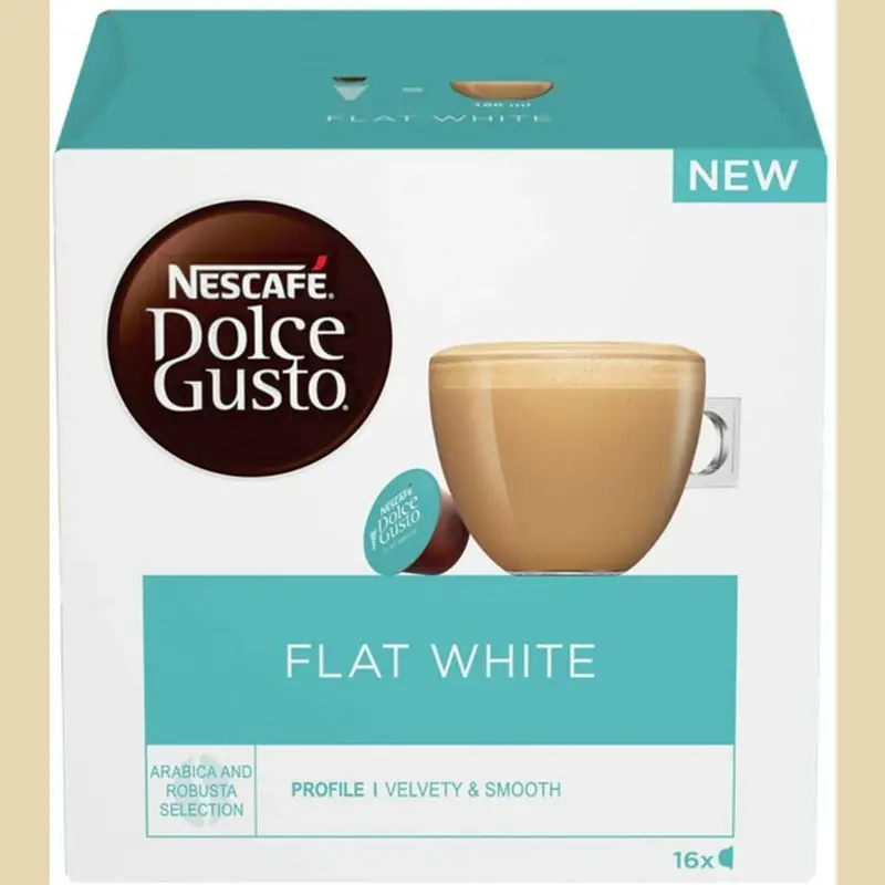 Dolce Gusto Flat White Coffee Capsules – 16-Pack 1