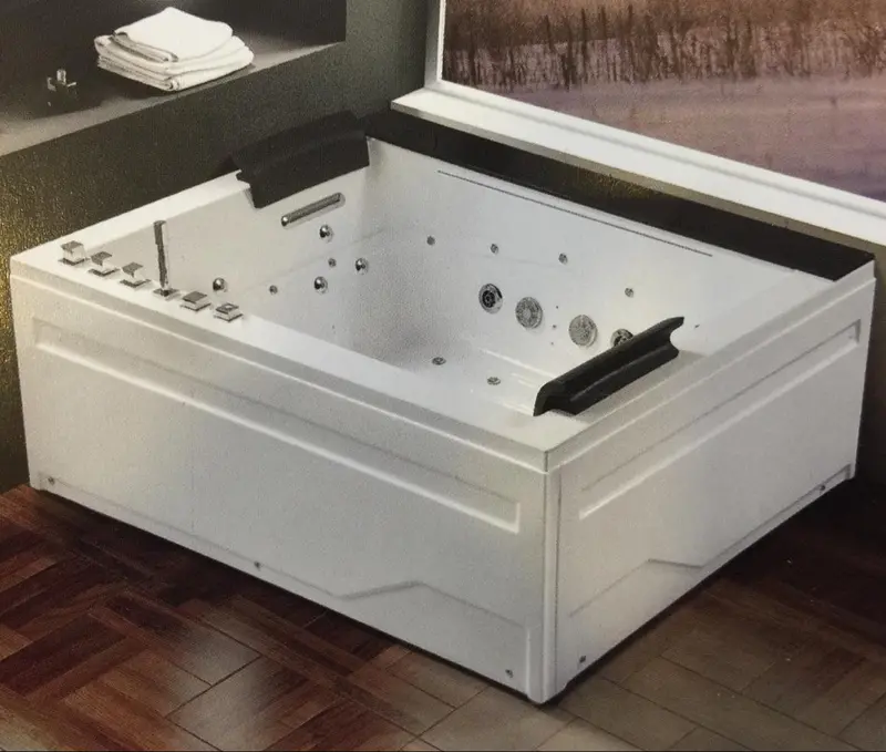 Double-Seat Acrylic Whirlpool Bathtub 1